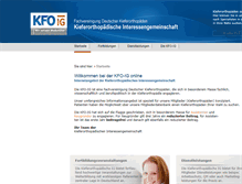 Tablet Screenshot of kfo-ig.de